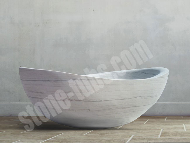 stone bathtub