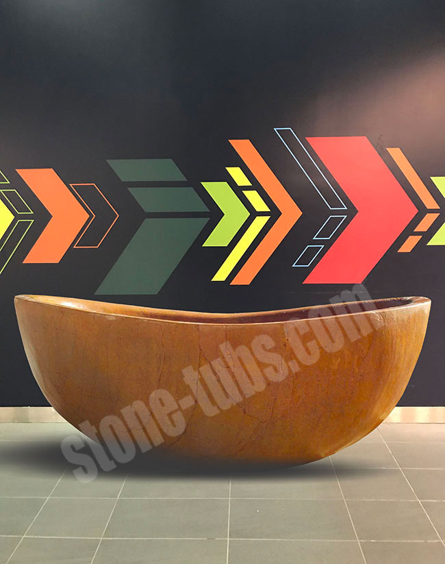 stone bathtub