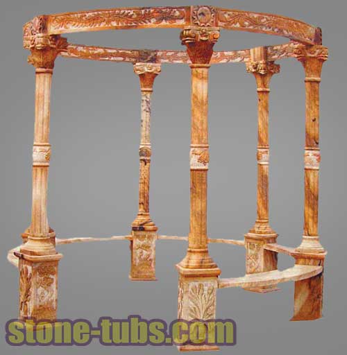 Stone Sculptured gazebos Stone Sculptured gazebo
