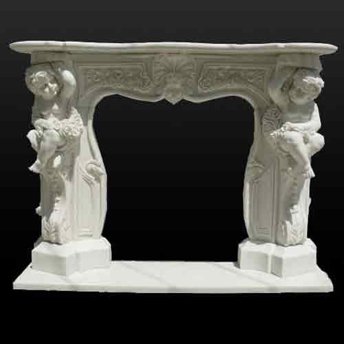 marble fireplace mantel