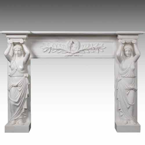 white-fireplace-mantel