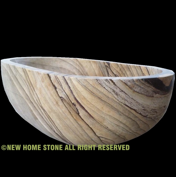 sandstone bathtub