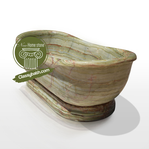Contemporary custom gemstone bathtub