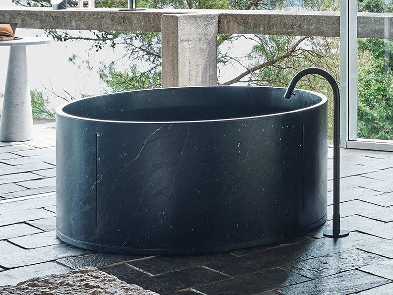 Freestanding Round Marble Tub