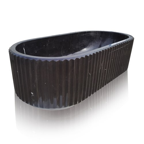 Black Natural Stone Bathtub