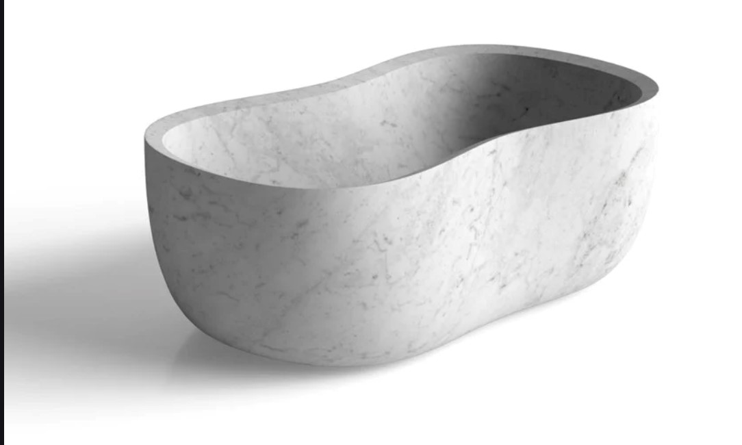 Ovum marble bathtub