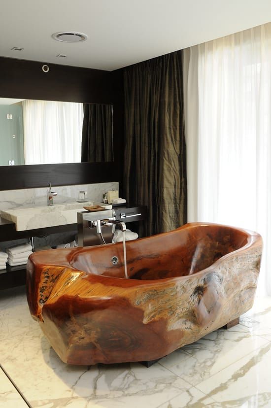 Wood-like Natural Stone Tub