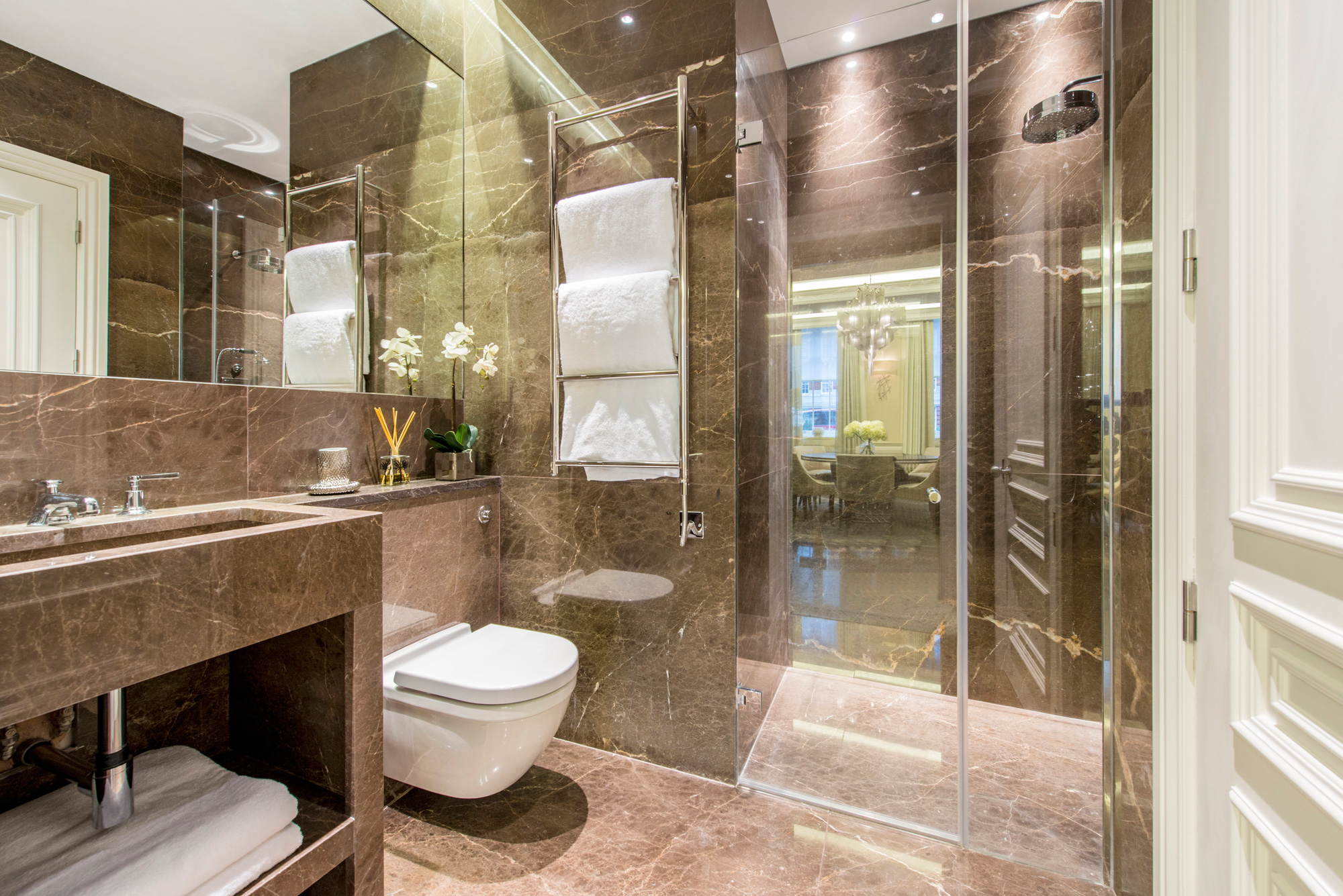 Brown Marble Bath