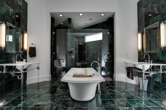 Green Marble Bath