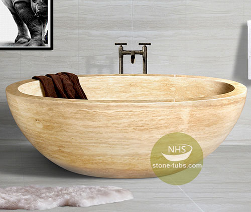 travertine bath
