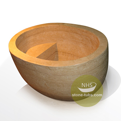 Travertine bathtubs