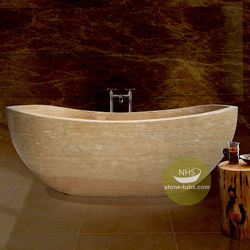travertine tub